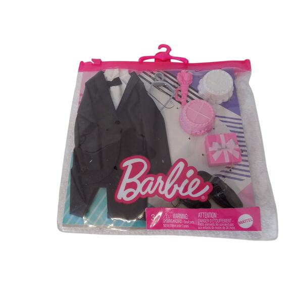 Barbie Ken Groom Outfit Wedding Fashion Pack for Ken Doll with Accessories NEW - Picture 1 of 4